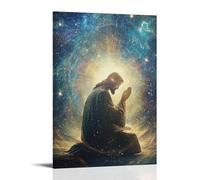 XMHMYHZJ In A Cathedral of Stars, Jesus Lifts His Face to The Cosmos And The Constellations Begin to Realign. Wall Art Mural Modern Decoration Hanging Art Poster 16x24inch(40x60cm)