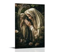 XMHMYHZJ In A Garden of Mirrors, The Virgin Appears in Every Reflection, Offering Unique Blessings to Each Soul That Looks In. Wall Art Mural Modern Decoration Hanging Art Poster 16x24inch(40x60cm)