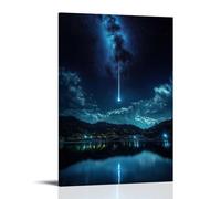 XMHMYHZJ Landscape Poster Featuring The Shooting Milky at Night by Astux Wall Art Mural Modern Decoration Hanging Art Poster 16x24inch(40x60cm)