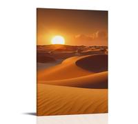XMHMYHZJ Landscape Poster with Desert on A Sunny Day Or Sunrise Background Photo Wall Art Mural Modern Decoration Hanging Art Poster 20x30inch(50x75cm)