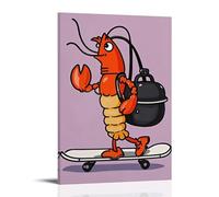 XMHMYHZJ Limbo Lobster Adventurous Wall Decor for Home Wall Art Mural Modern Decoration Hanging Art Poster 12x18inch(30x45cm)
