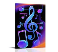 XMHMYHZJ Music Poster Created Using Notes And Treble on A Black Background Wall Art Mural Modern Decoration Hanging Art Poster 16x24inch(40x60cm)