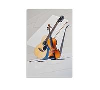XMHMYHZJ Music Poster with Acoustic Guitars on Display in A Public Area Wall Art Mural Modern Decoration Hanging Art Poster 08x12inch(20x30cm)