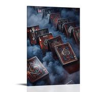 XMHMYHZJ Poker Poster for Playing Cards with A Ghost Face Pattern Wall Art Mural Modern Decoration Hanging Art Poster 12x18inch(30x45cm)