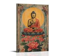XMHMYHZJ PXHE3G Buddhism Poster Buddhist Festival Buddha's Wall Art Mural Modern Decoration Hanging Art Poster 12x18inch(30x45cm)