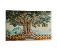 XMHMYHZJ QDL1UT Buddhism Poster Buddhist Lecture with A Monk Wall Art Mural Modern Decoration Hanging Art Poster 08x12inch(20x30cm)