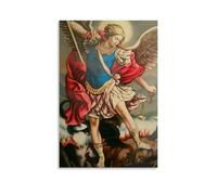 XMHMYHZJ Religious Posters Image of The Angel Holding Lady Justice And Libra Wall Art Mural Modern Decoration Hanging Art Poster 20x30inch(50x75cm)