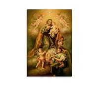XMHMYHZJ Religious Posters of Jesus And Other Gods And Angels in An Artistic Way Wall Art Mural Modern Decoration Hanging Art Poster 24x36inch(60x90cm)