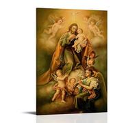 XMHMYHZJ Religious Posters of Jesus And Other Gods And Angels in An Artistic Way Wall Art Mural Modern Decoration Hanging Art Poster 16x24inch(40x60cm)
