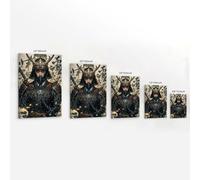 XMHMYHZJ Samurai Poster Handsome Warriors in Full Armed Condition Wall Art Mural Modern Decoration Hanging Art Poster 12x18inch(30x45cm)