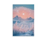 XMHMYHZJ Scenery Poster Ice Crystals on Arctic Tundra Wall Art Mural Modern Decoration Hanging Art Poster 12x18inch(30x45cm)