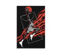 XMHMYHZJ Sports Poster, Wall Decoration Painting, Watercolor Painting, Basketball, Athlete Wall Art Mural Modern Decoration Hanging Art Poster 24x36inch(60x90cm)