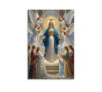 XMHMYHZJ The Coronation of The Virgin by Angels, Heavenly Choir, Gothic Elegance Wall Art Mural Modern Decoration Hanging Art Poster 24x36inch(60x90cm)