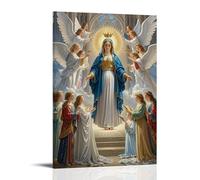 XMHMYHZJ The Coronation of The Virgin by Angels, Heavenly Choir, Gothic Elegance Wall Art Mural Modern Decoration Hanging Art Poster 12x18inch(30x45cm)