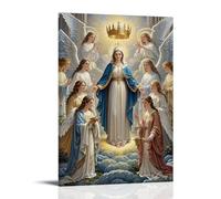 XMHMYHZJ The Coronation of The Virgin by Angels, Heavenly Choir, Gothic Elegance Wall Art Mural Modern Decoration Hanging Art Poster 24x36inch(60x90cm)