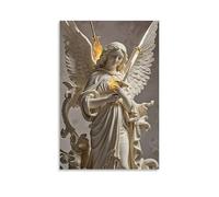 XMHMYHZJ The Ecstasy of St. Teresa, Angel Piercing Her Heart, Flowing Robes, Berniniinspired Sculpture Effec Wall Art Mural Modern Decoration Hanging Art Poster 12x18inch(30x45cm)
