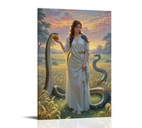 XMHMYHZJ The Fall of Man, Serpent Tempting Eve, Lush Eden, Romantic Naturalism Wall Art Mural Modern Decoration Hanging Art Poster 12x18inch(30x45cm)