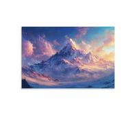 XMHMYHZJ The Grandeur of A Snow Capped Mountain with Peaks Touching The Sky Wall Art Mural Modern Decoration Hanging Art Poster 20x30inch(50x75cm)