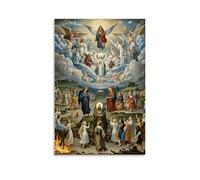 XMHMYHZJ The Last Judgment, Souls Rising And Falling, Apocalyptic Grandeur, Hieronymus Boschinspired Wall Art Mural Modern Decoration Hanging Art Poster 20x30inch(50x75cm)