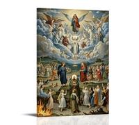 XMHMYHZJ The Last Judgment, Souls Rising And Falling, Apocalyptic Grandeur, Hieronymus Boschinspired Wall Art Mural Modern Decoration Hanging Art Poster 20x30inch(50x75cm)