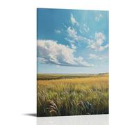 XMHMYHZJ The Vastness of The Prairie An Oil Canvas of Endless Grasslands And A Big Sky Wall Art Mural Modern Decoration Hanging Art Poster 20x30inch(50x75cm)