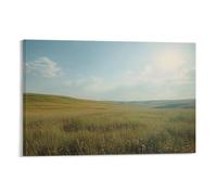 XMHMYHZJ The Vastness of The Prairie with Endless Grasslands And A Big Sky Wall Art Mural Modern Decoration Hanging Art Poster 24x36inch(60x90cm)