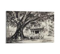 XMHMYHZJ UMTPR4 Buddhism Poster Buddhist Lecture with A Monk Wall Art Mural Modern Decoration Hanging Art Poster 12x18inch(30x45cm)