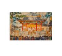 XMHMYHZJ V0159V Buddhism Poster Temple Event Wall Art Mural Modern Decoration Hanging Art Poster 16x24inch(40x60cm)