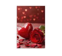XMHMYHZJ Valentine ' S Day Is Nearly over And The Rose Is Just Around Wall Art Mural Modern Decoration Hanging Art Poster 12x18inch(30x45cm)