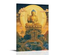 XMHMYHZJ WR68AV Buddhism Poster Buddhist Festival Buddha's Wall Art Mural Modern Decoration Hanging Art Poster 24x36inch(60x90cm)