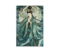 XMHMYHZJ WX06O3 Buddhism Poster Guanyin Bodhisattva Wall Art Mural Modern Decoration Hanging Art Poster 24x36inch(60x90cm)