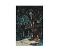 XMHMYHZJ WZLRNY Buddhism Poster Buddhist Lecture with A Monk Wall Art Mural Modern Decoration Hanging Art Poster 08x12inch(20x30cm)