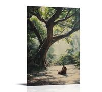 XMHMYHZJ XPEELD Buddhism Poster Buddhist Lecture with A Monk Wall Art Mural Modern Decoration Hanging Art Poster 08x12inch(20x30cm)