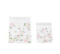 Xmiral 100PCS Self Adhesive Cookie Bags Plastic Clear Sealable Candy For Packaging Cookies Giving Disposable Frosting Small (A, A)