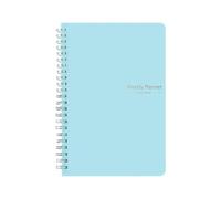 Xmiral 52 Week Planner 2025 Daily Full Page Self Discipline Punch Book One Calendar January December Arts And Crafts for Kids (Blue, Size)