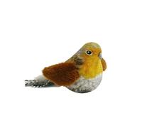 Xmiral Cat Toy Bird Interactive Chirping Flapping Flying Simulation Sparrow Shaking Go Dog (Grey, One Size)