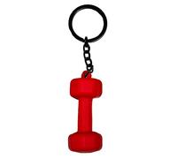 Xmiral Dumbbell Keychain Backpack Charm For Gym Cool Fitness Enthusiast Lovers New Year Or Birthday Snap Hook Key Ring (Red, One Size)