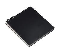 Xmiral Journal Notebook Memo Notepads Grids Writing For Sketching Scribbling， Refillable Notebooks Small 4x6 (Black, One Size)