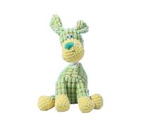Xmiral Pet Chew Squeaky Dog Cat Toy Sound Funny Donkey Teeth Plush Interactive Calming (Green, One Size)