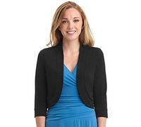 Xmiral Suit Coat Women Solid Color Short Collarless Blazer Mini Office Work Jacket Winter Cardigans Quilted Jacket Long Sleeve Oversized Sweat Jacket(Black,M)