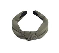 Xmiral Women Fashion plain Headband Twist Hairband Bow Knot Cross Tie Headwrap Hair Band Hoop (Zd Army Green)