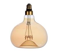 Xmivrlux Oversized LED Vintage Filament Edison Light Bulb,Giant Apple Shape | Large Decorative Bulb, Amber Glass 2200K Warm White, Dimmable 6W(60W Eq), E26 Base, Perfect for Pendent,Ceiling & Floor lamps
