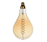 Xmivrlux Oversized LED Vintage Filament Edison Light Bulbs, Giant A Shape | Large Decorative Bulb, Amber Glass 2200K Warm White, Dimmable 8W(60W Eq), E26 Base, Perfect for Pendent,Ceiling & Floor lamps