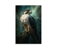XMJHHMHZ Animal Poster- Noble Peregrine Falcon - Speed And Majesty Reimagined Wall Art Mural Modern Decoration Hanging Art Poster 08x12inch(20x30cm)