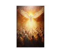 XMJHHMHZ Christian Mural - Pentecost The Descent of The Holy Spirit Wall Art Mural Modern Decoration Hanging Art Poster 08x12inch(20x30cm)