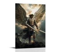 XMJHHMHZ Christianity: St. Michael The Archangel - Gothic Triumph Over Darkness Wall Art Mural Modern Decoration Hanging Art Poster 08x12inch(20x30cm)