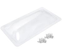 XMK 34" x 18" RV Skylight Replacement Cover Fit 14" x 30" RV Skylight Shower Outer Dome Openings for Campers Trailer Fifth Wheel Food Truck Motorhome Roof, Impact Resistant (Clear)