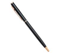 XMKT 50 Pcs Metal Ballpoint Pen Rose Gold Pen Custom Logo Stationery Business Gift Lettering Engraved Name School&office Supplies(Black-Rose,Blue)