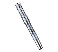 XMKT Fountain Pen with EF/F Soft Iridium Nib Screw Cap Writing Office supplies Student Stationery Retro hollow out pens(Blue with wrench,EF)