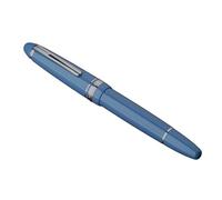 XMKT Metal Copper Piston Fountain Pen 20 Ink Windows EF/F/M/Flat Nib Resin Ink Writing Gift Pen Office School Supplies(Light Blue,EF Nib 0.38mm)